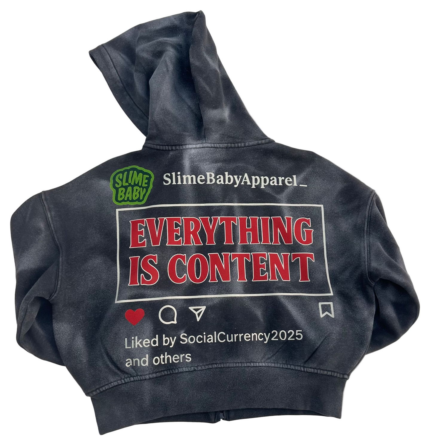 "Everything is Content" zip up